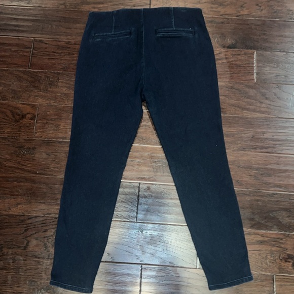 Ralph Lauren Skinny Ankle Zipper Jeans Womens 14 Dark Blue Stretch Comfort Denim - Picture 4 of 4